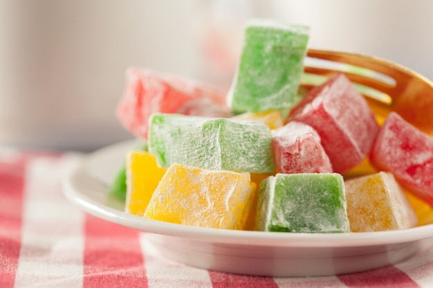 Traditional eastern desserts on the table