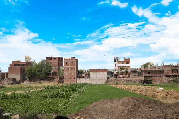 Traditional Egyptian village near Cairo Egypt