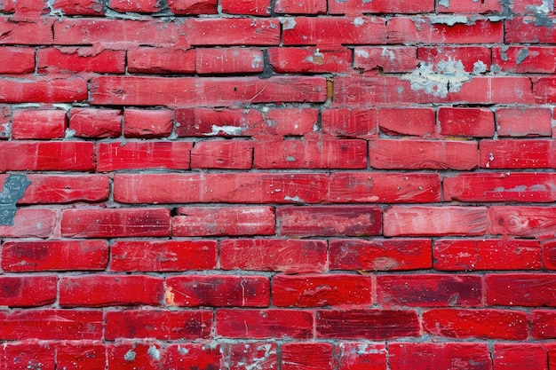 Traditional English Brick Wall in Antique Red Textured Surface