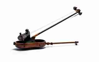 Photo traditional erhu for music on white background