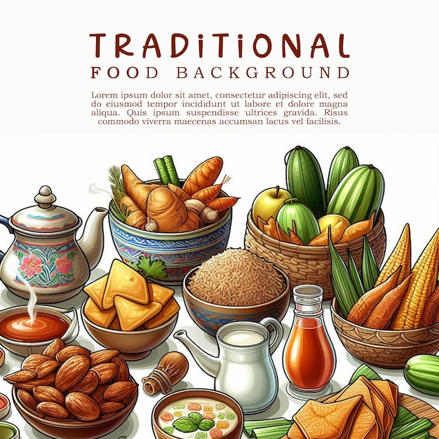 Traditional Food Background