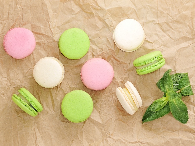 Traditional french macarons