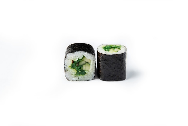 Traditional fresh japanese sushi rolls