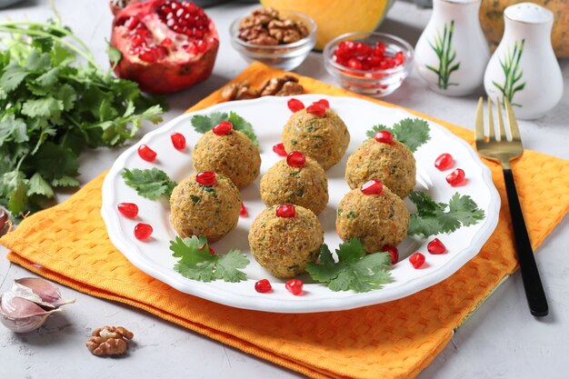 Traditional georgian appetizer on plate