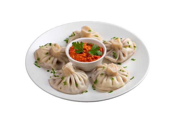 ジョージアの伝統的な料理であるヒンカリ (Khinkali) は羊肉牛肉チーズなどで調理されたキンカリです