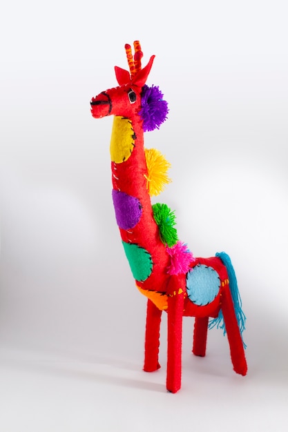 Traditional giraffe textil toy