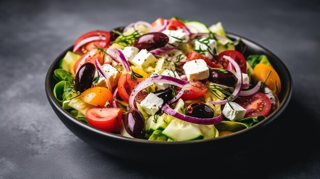 traditional Greek salad