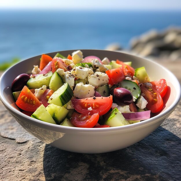 traditional Greek salad