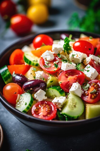 traditional Greek salad