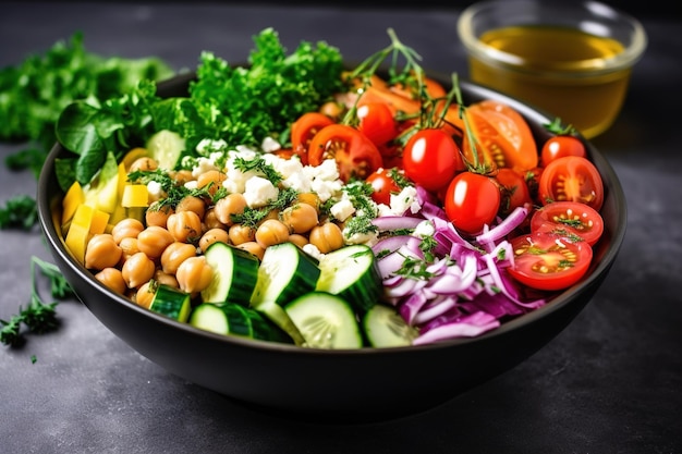 traditional Greek salad