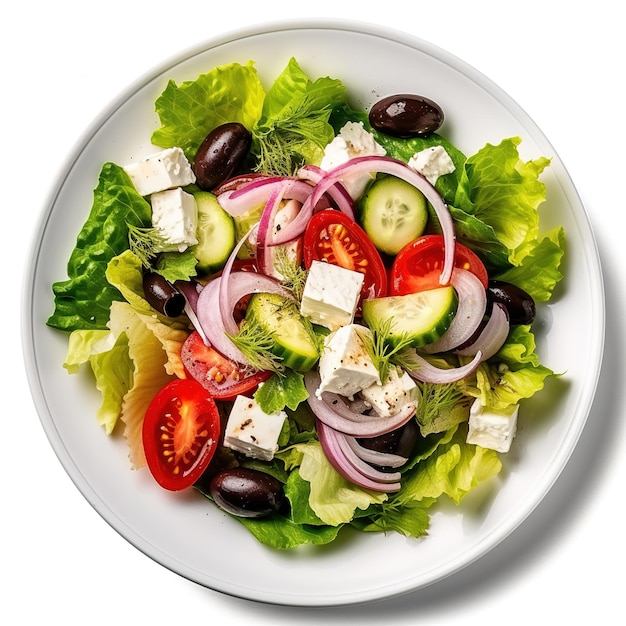 traditional Greek salad