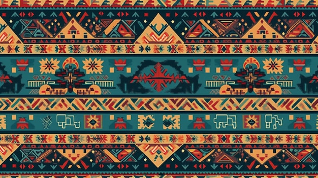 Photo traditional guatemala design pattern