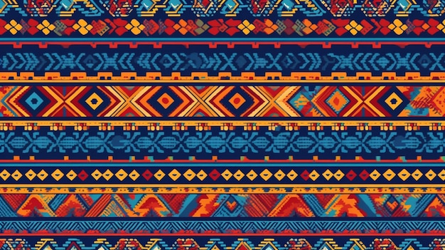 Photo traditional guatemala design pattern