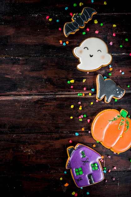 Photo traditional halloween cookies