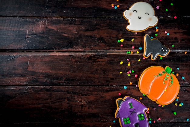 Photo traditional halloween cookies