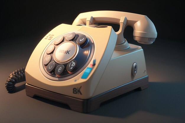 Traditional hand cranked telephone landline history classic retro style old telephone wallpaper