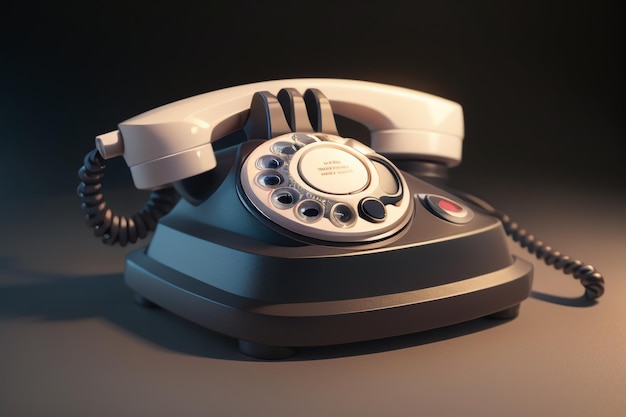 Traditional hand cranked telephone landline history classic retro style old telephone wallpaper