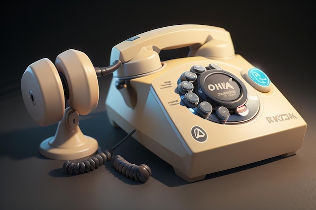 Traditional hand cranked telephone landline history classic retro style old telephone wallpaper