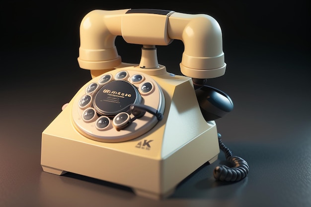 Traditional hand cranked telephone landline history classic retro style old telephone wallpaper