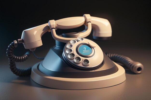 Traditional hand cranked telephone landline history classic retro style old telephone wallpaper