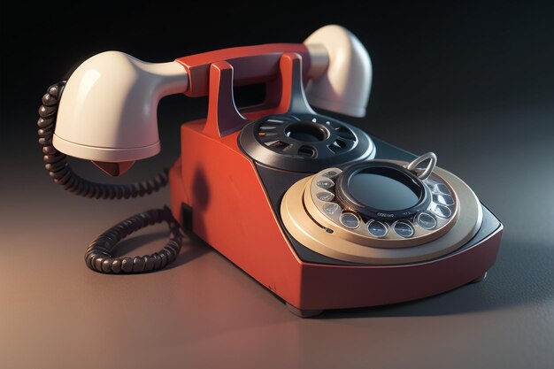 Photo traditional hand cranked telephone landline history classic retro style old telephone wallpaper