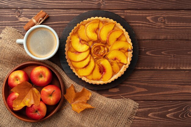 Traditional homemade pie for Thanksgiving