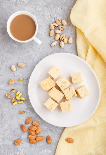 Traditional indian candy soan papdi