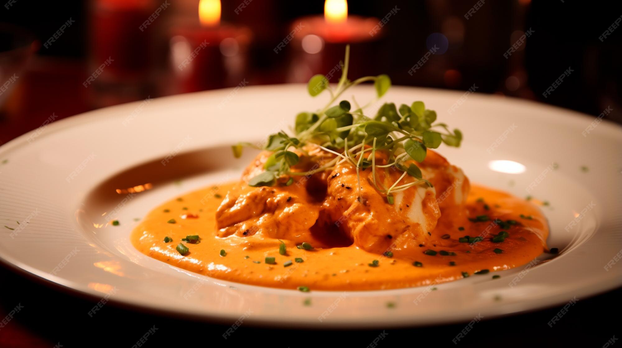 Premium AI Image | traditional indian curry rice with chicken