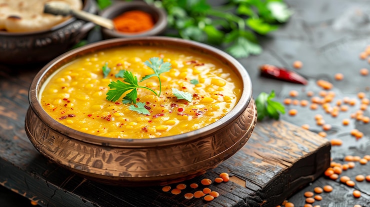 Photo traditional indian dal soup featuring flavorful lentils for authentic indian cuisine