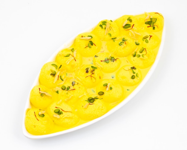 Traditional Indian dessert ras malai