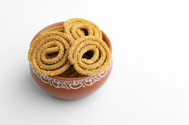 Traditional Indian Diwali snacks Chakali or murukku Indian Traditional Tea Time Snack Chakli