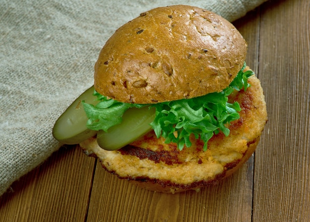 Traditional Indiana Pork tenderloin sandwich similar to the Wiener Schnitzel and is popular in the Midwest region of the United States