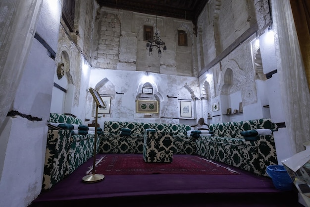 Traditional interior of the Matbouli House Museum in historical town of Jeddah Al Balad Saudi Arabia