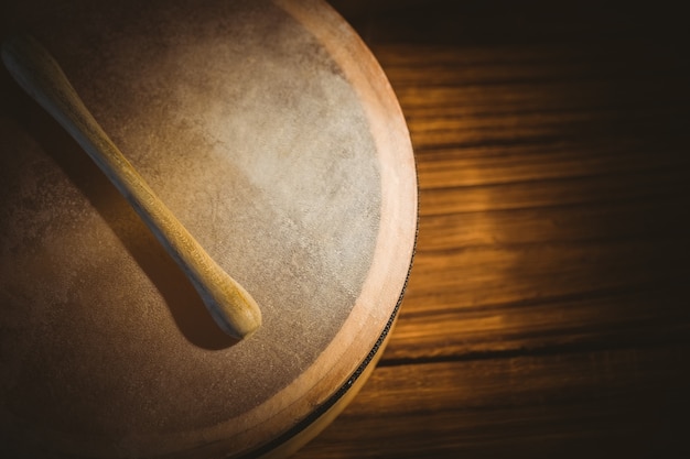 Traditional Irish bodhran and stick