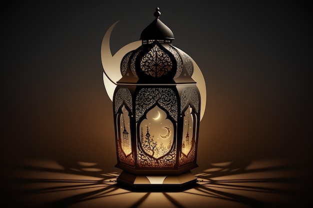 Traditional Islamic Ramadan Icon light