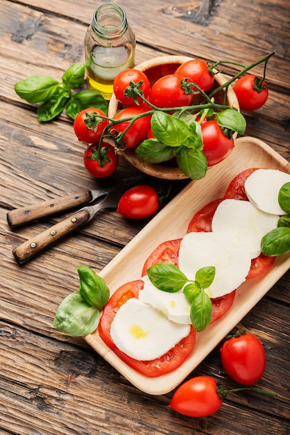 Traditional Italian caprese