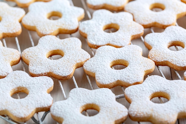 Traditional Italian cookies canestrelli