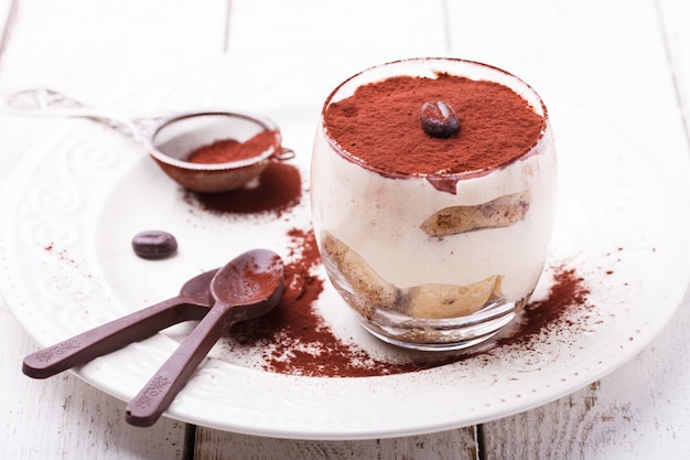 traditional Italian dessert in a glass