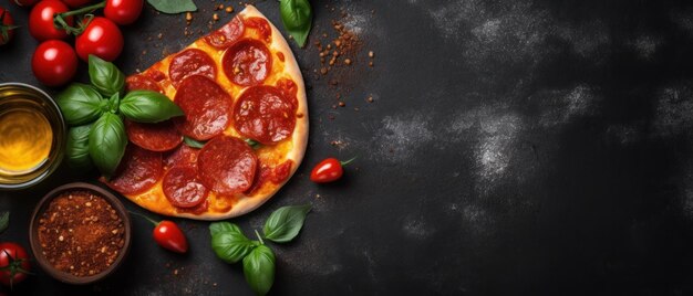 伝統的なイタリアのピザ