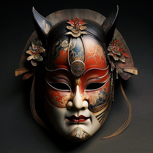 Traditional Japanese ghost mask