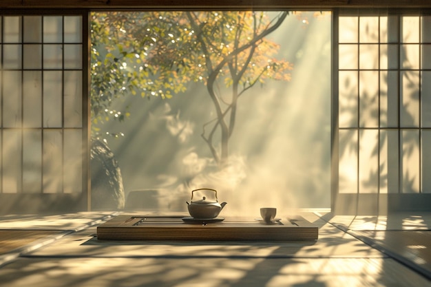 写真 日本の伝統的なお茶の儀式