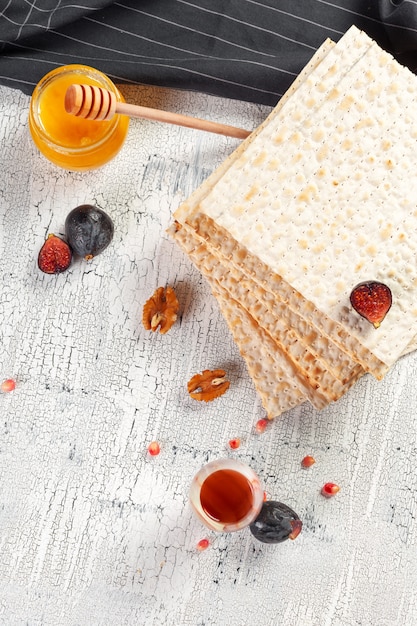 Traditional Jewish kosher matzo for Easter pesach