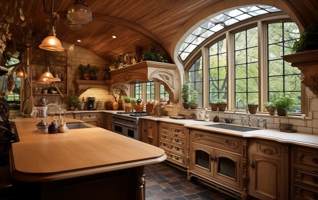 Photo traditional kitchen