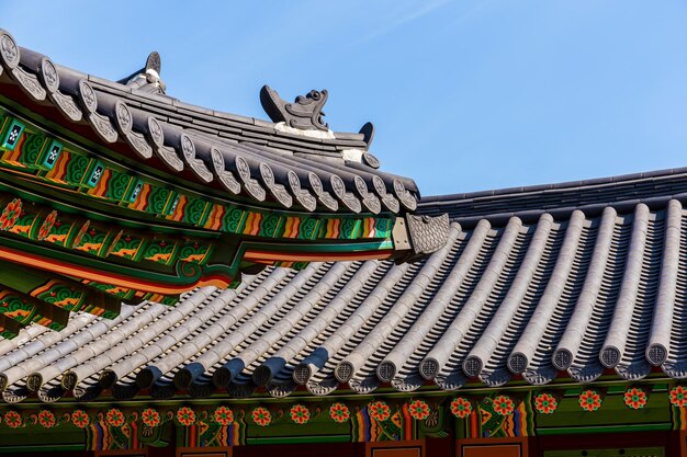 사진 한국 전통 건축 지붕 처마