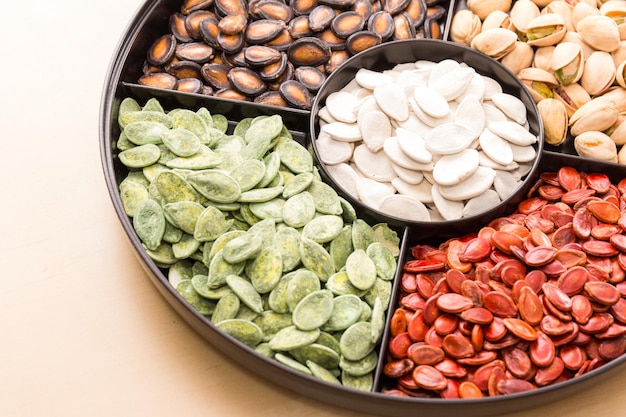 Traditional Lunar new year snack tray