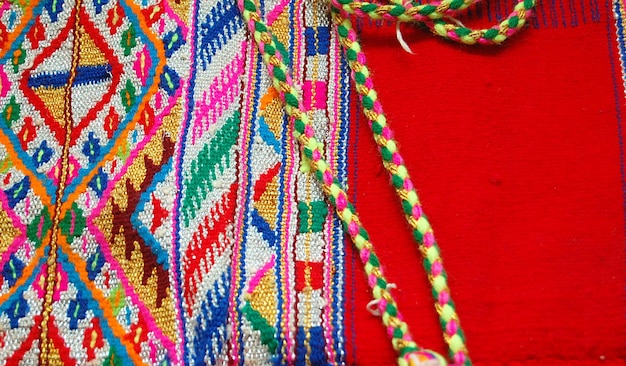 Photo traditional macedonian costume details