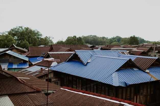 Traditional Malaysian village roof.