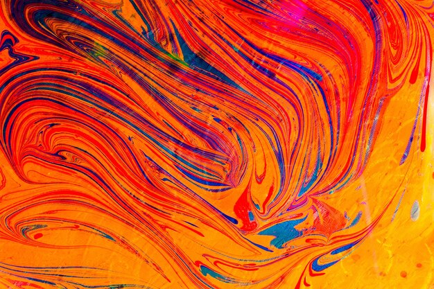 Traditional marbling artwork patterns as colorful abstract background