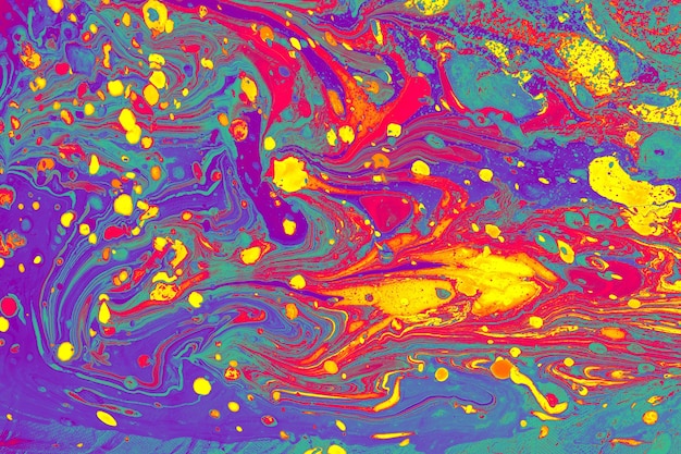 Traditional marbling artwork patterns as colorful abstract background