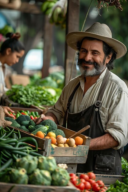 Photo traditional markets capturing memories through vendor and seller photography exploring the vintage